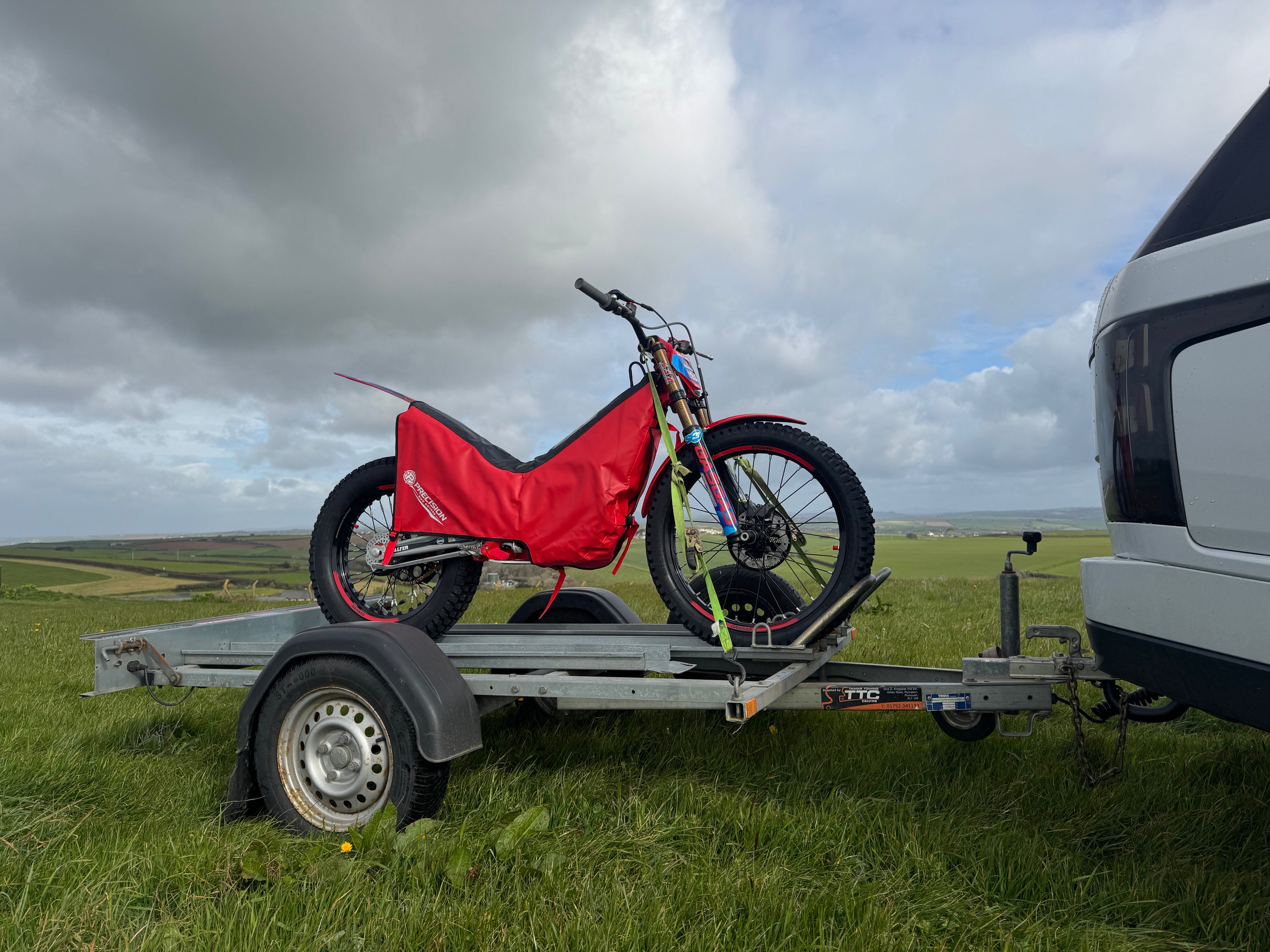 Precision Fit Trials Bike Travel & Event Cover - Red/Black