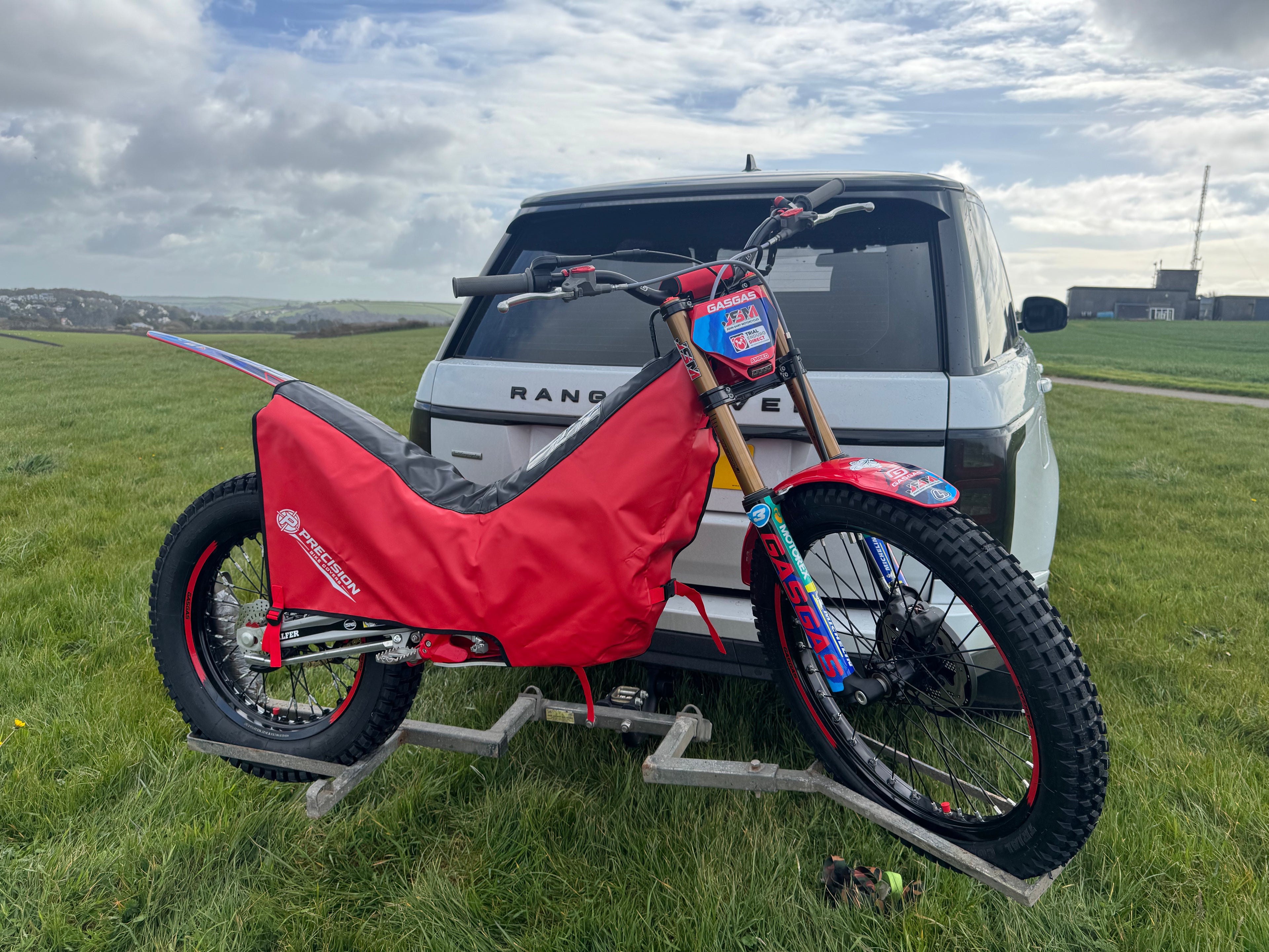 Precision Fit Trials Bike Travel & Event Cover - Red/Black