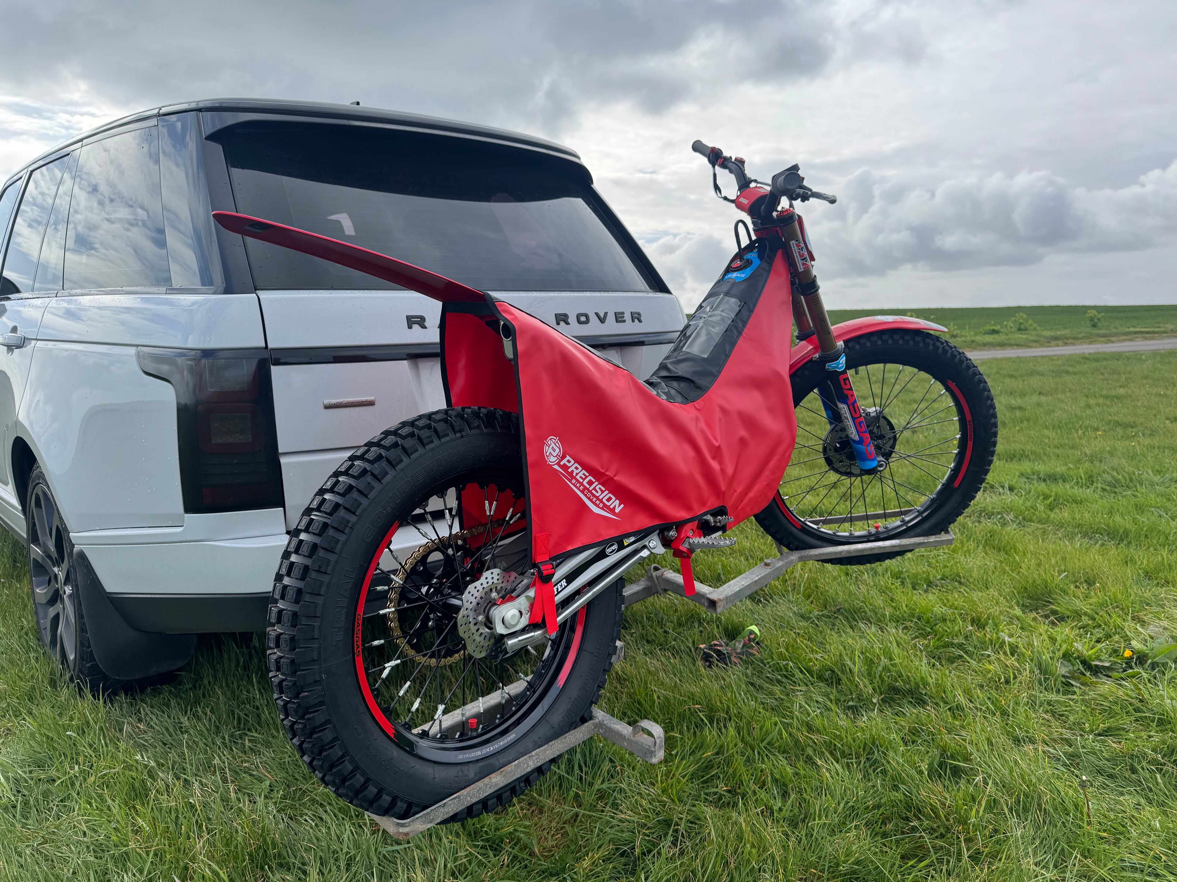 Precision Fit Trials Bike Travel & Event Cover - Red/Black