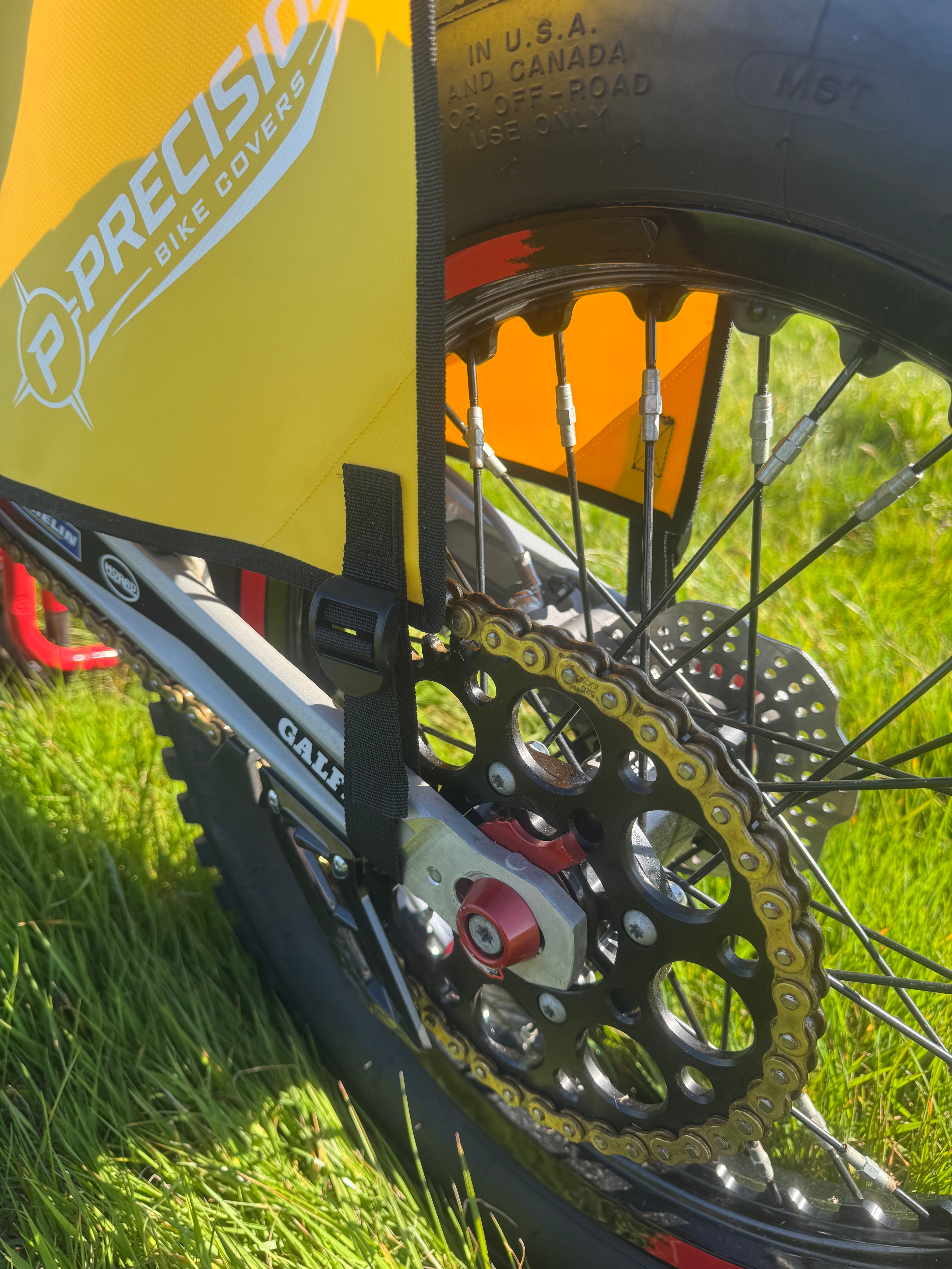 Precision Fit Trials Bike Travel & Event Cover - Yellow/Black