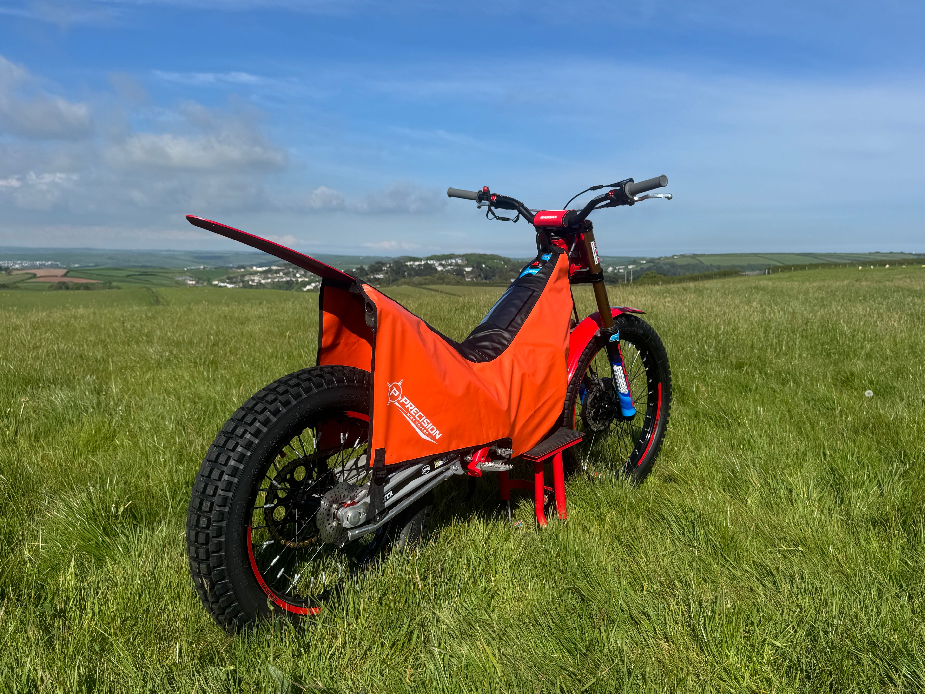 Precision Fit Trials Bike Travel & Event Cover - Orange/Black