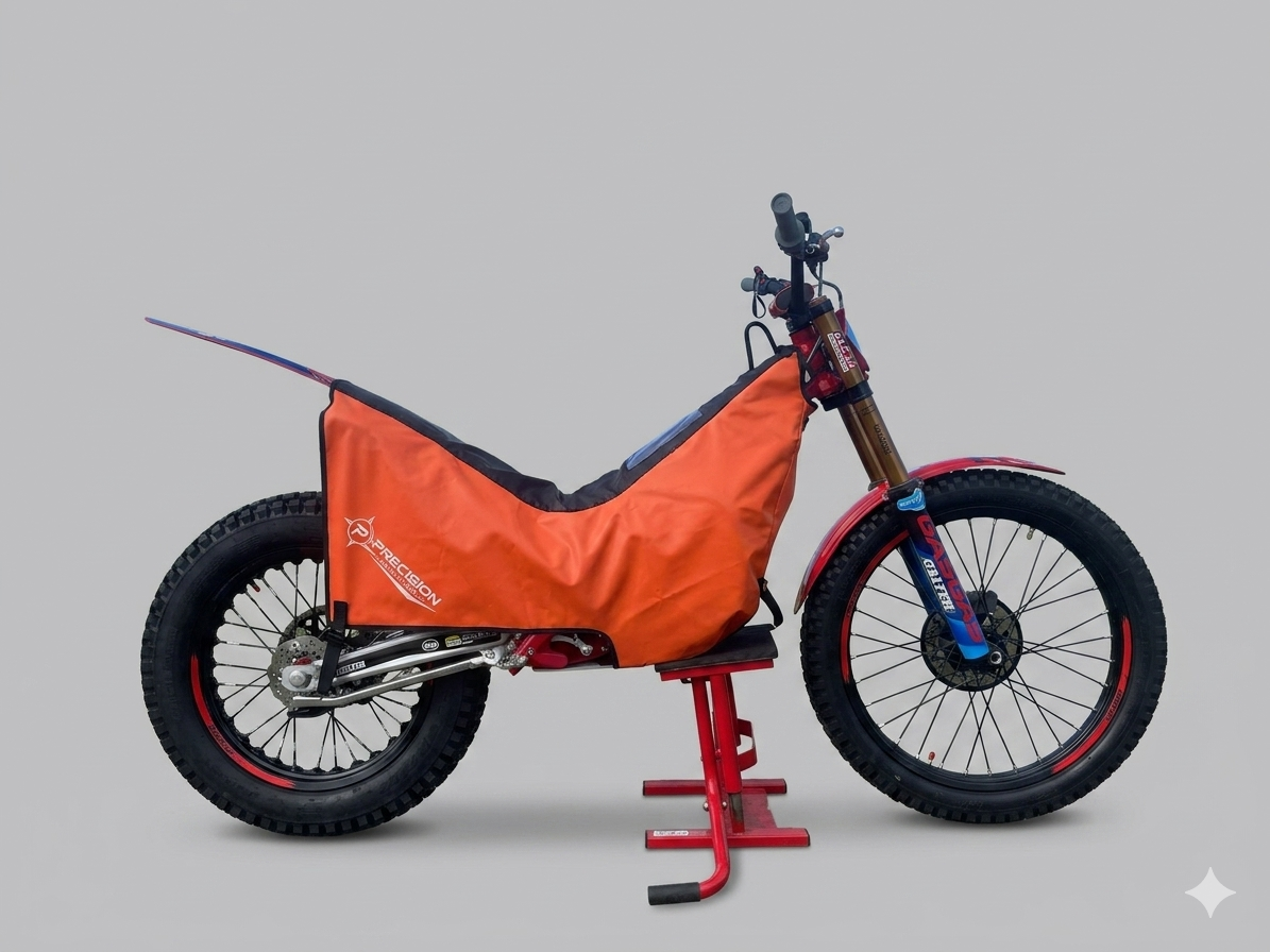Precision Fit Trials Bike Travel & Event Cover - Orange/Black