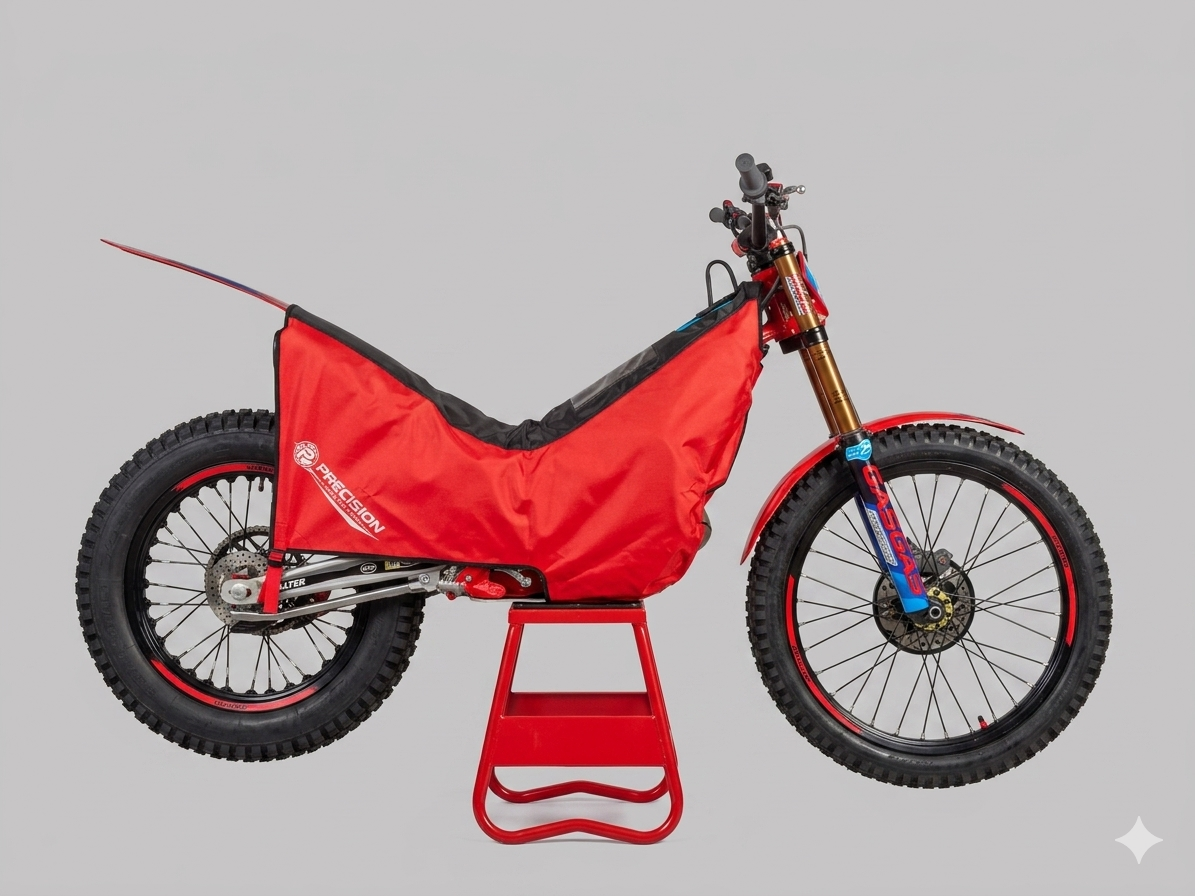 Precision Fit Trials Bike Travel & Event Cover - Red/Black